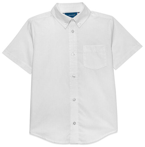 Unisex Short Sleeve Oxford