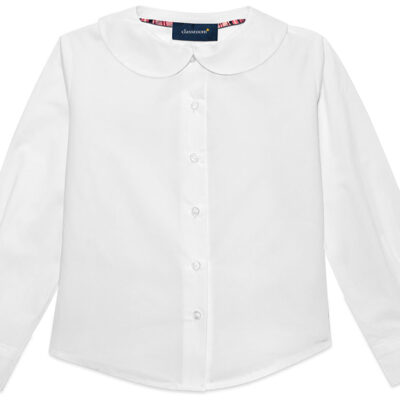 Long Sleeve Peter Pan Blouse