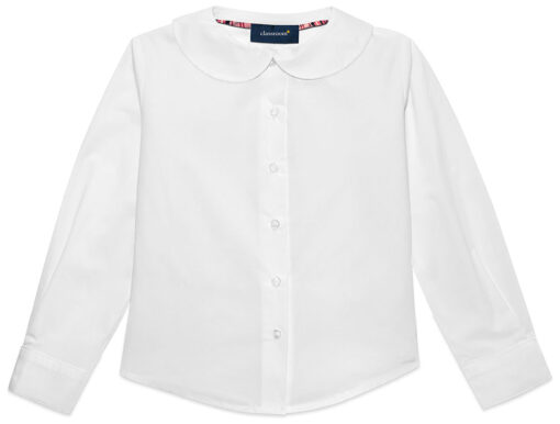 Long Sleeve Peter Pan Blouse