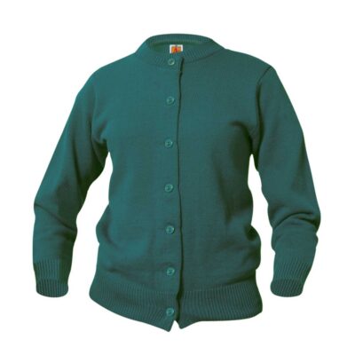 St. Gerard Embroidered Girls Cardigan Sweater