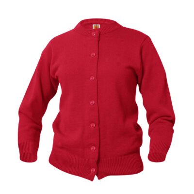 St. Charles Embroidered Girls Cardigan Sweater