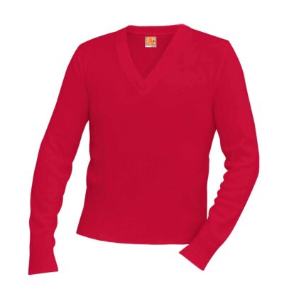 St. Charles Embroidered Unisex Long Sleeve V-neck Sweater