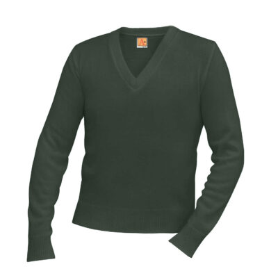 St. Gerard Embroidered Unisex Long Sleeve V-neck Sweater
