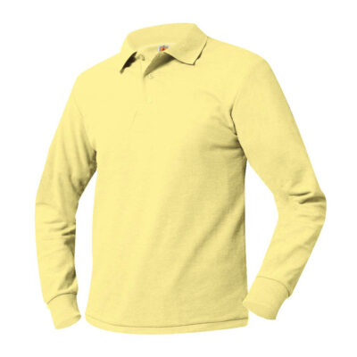 A+ Unisex Long Sleeve Pique Polo