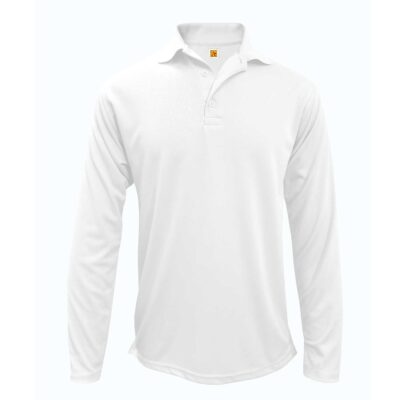 A+ Unisex Long Sleeve Moisture Wicking Polo