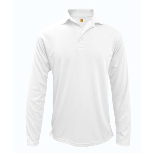 A+ Unisex Long Sleeve Moisture Wicking Polo
