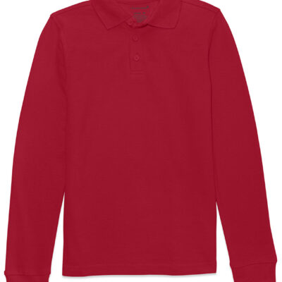 Unisex Long Sleeve Pique Polo