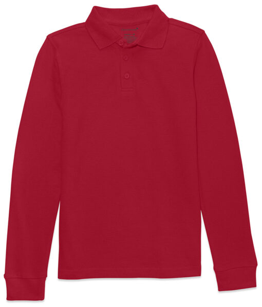 Unisex Long Sleeve Pique Polo