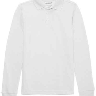 Unisex Long Sleeve Pique Polo