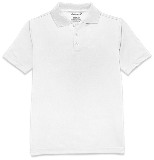 Unisex Short Sleeve Moisture Wicking Polo