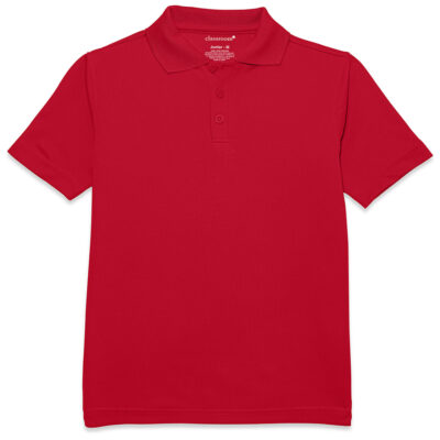 Unisex Short Sleeve Moisture Wicking Polo