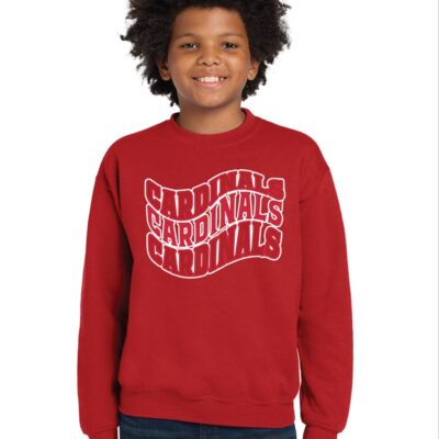 Gildan® Youth Heavy Blend Crewneck Sweatshirt.  18000B-WAVE