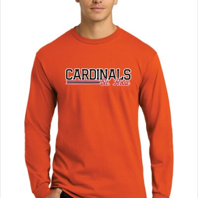 Port & Co Long Sleeve Core Cotton Tee. PC54LS-SCRI