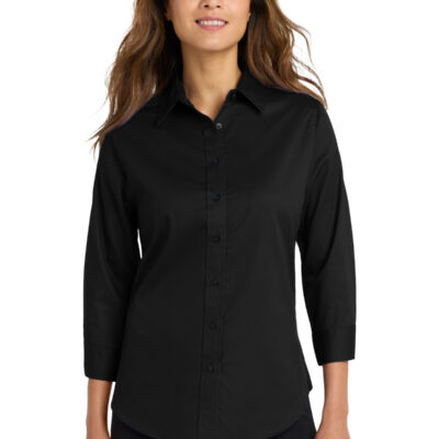 Port Authority® Women's 3/4-Sleeve Easy Care Shirt - 160 "R" LOGO