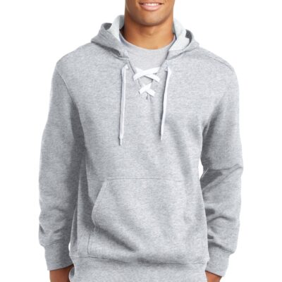 Sport-Tek® Lace Up Pullover Hooded Sweatshirt - 160 CARDINAL